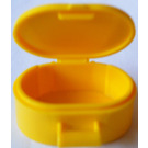 LEGO Yellow Oval Case with Handle (6203)