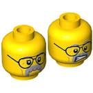 LEGO Geel Pa Cop Minifigure Hoofd (Verzonken Solid Stud) (3626 / 16144)