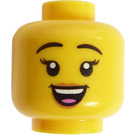 LEGO Yellow Paddle Surfer Head (Safety Stud) (3626)