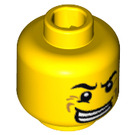 LEGO Yellow Paintball Player Head (Safety Stud) (3626 / 13512)