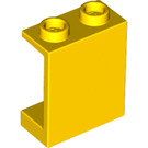 LEGO Amarillo Panel 1 x 2 x 2 sin soportes laterales, espigas huecas (4864 / 6268)