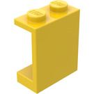 LEGO Gul Panel 1 x 2 x 2 uden sidestøtter, faste knops (4864)