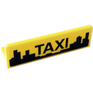 LEGO Yellow Panel 1 x 4 with Rounded Corners with TAXI Sticker (15207)