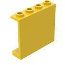LEGO Gelb Panel 1 x 4 x 3 ohne seitliche Stützen, hohle Bolzen (4215 / 30007)