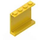 LEGO Žlutá Panel 1 x 4 x 3 bez bočních podpěr, plné cvočky (4215)