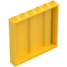 LEGO Keltainen Paneeli 1 x 6 x 5 jossa Corrugation (23405)