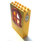 LEGO Yellow Panel 2 x 6 x 7 Fabuland Wall Assembly with '71' Sticker
