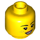 LEGO Geel Parker L. Jackson Minifigure Hoofd (Verzonken Solid Stud) (3626 / 56242)