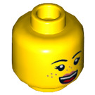 LEGO Geel Parker L. Jackson Minifigure Hoofd (Verzonken Solid Stud) (3626 / 66665)