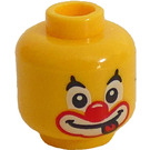 LEGO Жовтий Party Clown Мініфігурка Голова (Врізний суцільний стад) (3626 / 38218)