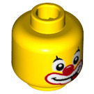 LEGO Gelb Party Clown Minifigure Kopf (Einbau-Vollbolzen) (3626 / 38218)