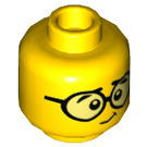 LEGO Yellow Patient Minifigure Head (Recessed Solid Stud) (3626 / 38736)
