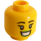 LEGO Yellow Peapod Costume Girl Minifigure Head (Recessed Solid Stud) (3626 / 67921)