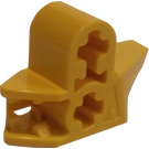 LEGO Yellow Perpendicular Axle Joiner T-Piece with Catch (44850)