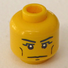 LEGO Gelb Pharaoh Kopf (Einbau-Vollbolzen) (3626 / 91295)