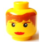 LEGO Yellow Pippin Reed Head (Safety Stud) (3626)