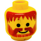 LEGO Yellow  Pirates Head (Safety Stud) (3626)