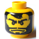 LEGO Yellow Plain Head with Beard (Safety Stud) (3626)