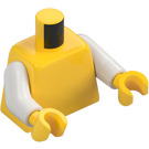 LEGO Yellow Plain Torso with White Arms and Yellow Hands (76382 / 88585)