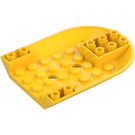 LEGO Geel Vliegtuig Onderkant 6 x 8 Gebogen Omgekeerd (11295)