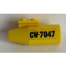 LEGO Yellow Plane Jet Engine with CW-7047 Sticker (4868)