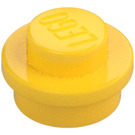 LEGO Geel Plaat 1 x 1 Rond (6141 / 30057)