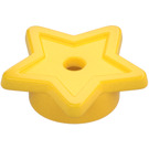 LEGO Yellow Plate 1 x 1 Round with Star (11609 / 28619)