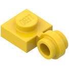 LEGO Geel Plaat 1 x 1 met Klem (Dunne ring) (4081)