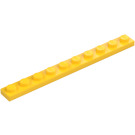 LEGO Amarillo Placa 1 x 10 (4477)