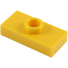 LEGO Gelb Platte 1 x 2 mit 1 Noppe (ohne untere Rille) (3794)