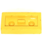 LEGO Yellow Plate 1 x 2 with Bottom Bar