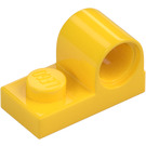 LEGO Gul Platta 1 x 2 med Stift Hål (11458)