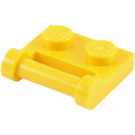 LEGO Żółty Talerz 1 x 2 z Strona Bar Uchwyt (48336)