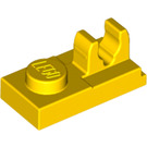LEGO Yellow Plate 1 x 2 with Top Clip with Gap (92280)