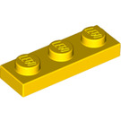 LEGO Yellow Plate 1 x 3 (3623)