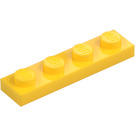 LEGO Geel Plaat 1 x 4 (3710)