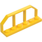 LEGO Geel Plaat 1 x 6 met Trein Wagen Railings (6583 / 58494)