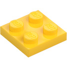 LEGO Geel Plaat 2 x 2 (3022 / 94148)