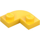 LEGO Geel Plaat 2 x 2 Rond Hoek (79491)