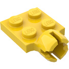 LEGO Yellow Plate 2 x 2 with Ball Joint Socket With 4 Slots (3730)