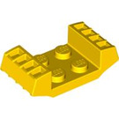 LEGO Jaune assiette 2 x 2 avec Raised Grilles (41862)