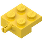 LEGO Geel Plaat 2 x 2 met Wiel Houder (4488 / 10313)