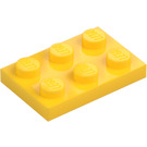 LEGO Amarillo Placa 2 x 3 (3021)