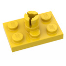 LEGO Jaune assiette 2 x 3 avec Hélicoptère Rotor Titulaire (3462)