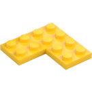 LEGO Žlutá Deska 4 x 4 Roh (2639)