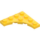 LEGO Giallo Piastra 4 x 4 con Circular Cut Out (35044)