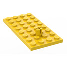 LEGO Geel Plaat 4 x 8 met Helicopter Rotor Houder