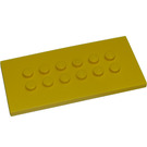 LEGO Yellow Plate 4 x 8 with Studs in Centre (6576)