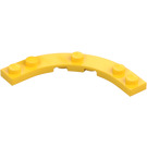 LEGO Yellow Plate 5 x 5 Round Corner (80015)