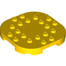 LEGO Gelb Platte 6 x 6 x 0.7 Runden Semicircle (66789)